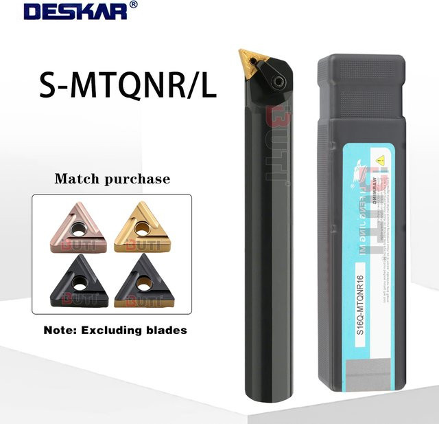 DESKAR Drehwerkzeughalter S16Q S18Q S20R S25S-MTQNR/L16 Dreieckige Einsatz-Bohrstange mit 16mm Durchmesser - Bild 1