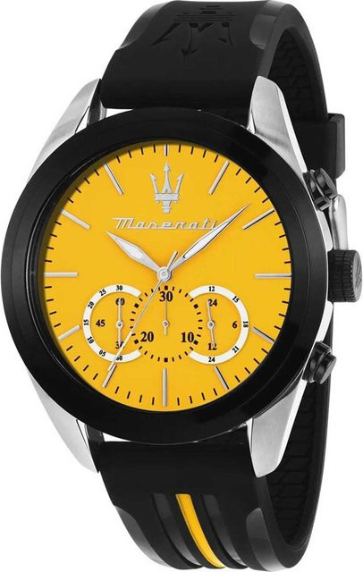 Maserati Chronograph, Quarz, Edelstahl, 45 mm, Silikon, Herren - Bild 1