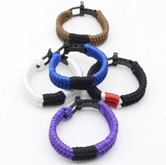 Armband Paracord, Siebenkernige Fallschirmschnur, Legierungsschnalle, Unisex - Bild 1