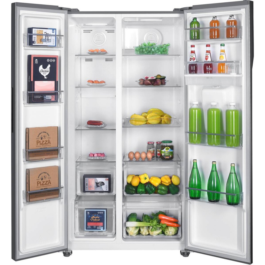 Beko Side-by-side Kühl-Gefrierkombination GNO5322WDXPN in Silber mit No-Frost und Edelstahl-Design, B/H/T: 90 x 177 x 66 cm - Bild 2