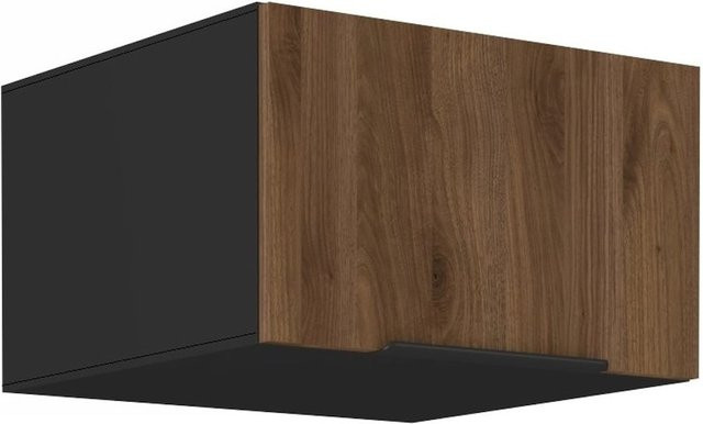Aufsatzschrank Hochschrank MONZA für deine Küche in Nußbaum Braun, Breite: 60 cm - Bild 1