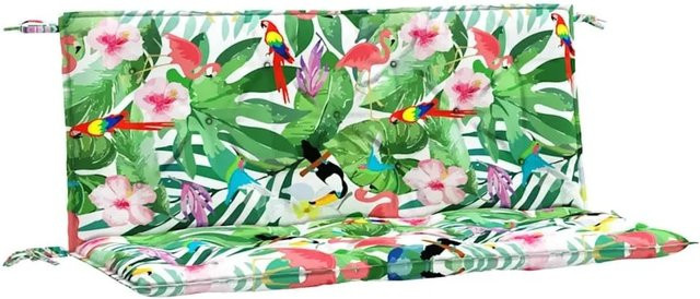 vidaXL Gartenbank-Auflagen 2er-Set Mehrfarbig B/T/H: 120 x 50 x 7 cm aus wasserabweisendem Polyester - Bild 1