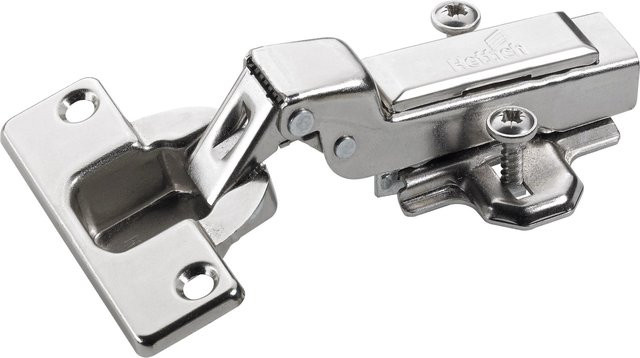 Hettich Intermat Topfscharnier mit Klipsmontage und Click System, Nickel Plated, Silber, Mittelanschlag 15 mm - 25 mm - Bild 1