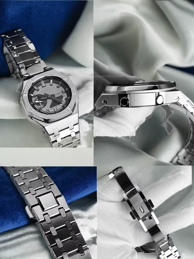 Casio Uhrenarmband-Set, Edelstahl, Silber, Herren - Bild 4