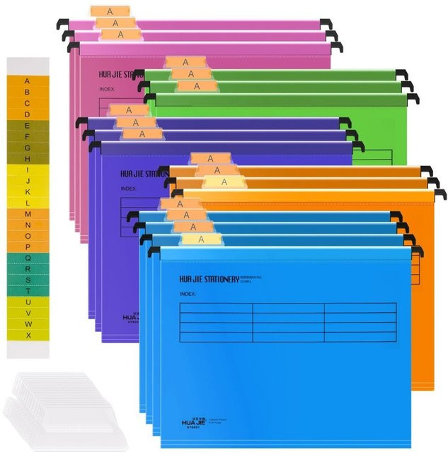 Hängender Aktenordner aus PVC im A4-Format mit Aufhängung, Mehrfarbig - Bild 1