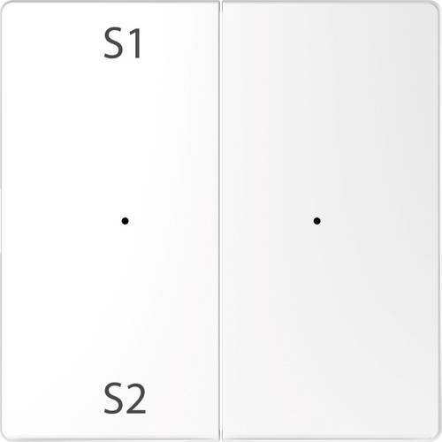 Merten Abdeckung für Wechselschalter System Design in Weiß MEG5226-6035 - Bild 1