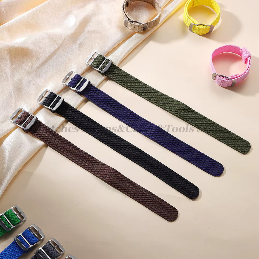 qinband Uhrenarmband Nylon Woven Canvas, Unisex - Bild 3