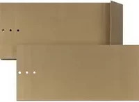BONG Musterbeutel M50 aus Kraftpapier in Beige und Braun mit Klappverschluss, B/H/T: 120 x 30,5 x 14 cm - Bild 1
