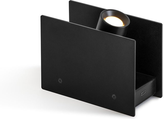 Nemo Lighting Plint Battery Mini LED-Akkuleuchte Schwarz dimmbar und verstellbar - Bild 1