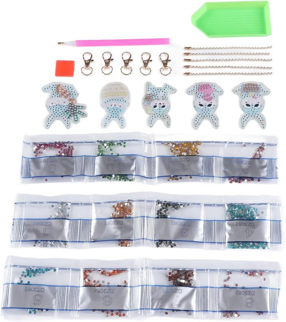 Schlüsselanhänger Kaninchen Strass, Hase, White, Unisex - Bild 1
