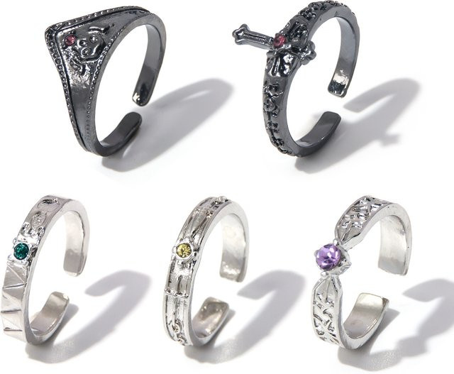 Brdwn Cosplay-Ring, Silber, Kristall - Bild 1