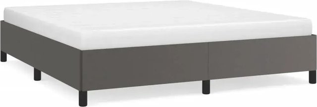vidaXL Polsterbett aus Kunstleder in Grau, B/T/H: 160 x 200 x 35 cm - Bild 1
