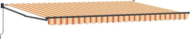 vidaXL Markise in Gelb und Orange aus Polyester und Metall, B: 500 cm, T: 300 cm, H: 165 cm - Bild 1
