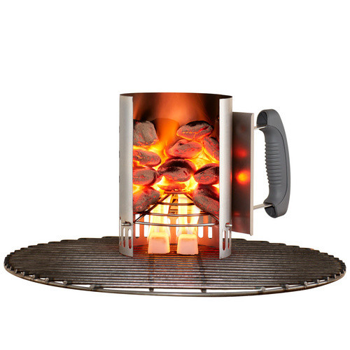 Weber Anzündkamin Rapidfire aus Stahl in Silberfarben - Bild 4