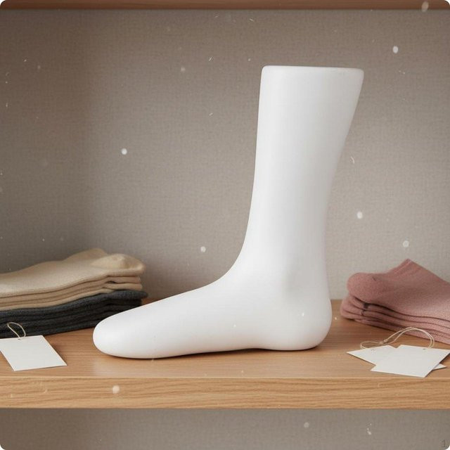 4 Stück HomeVibe Haus PVC Plattfußmodell Unterseite Socke für Produktfotografie und Display in Weiß - Bild 1