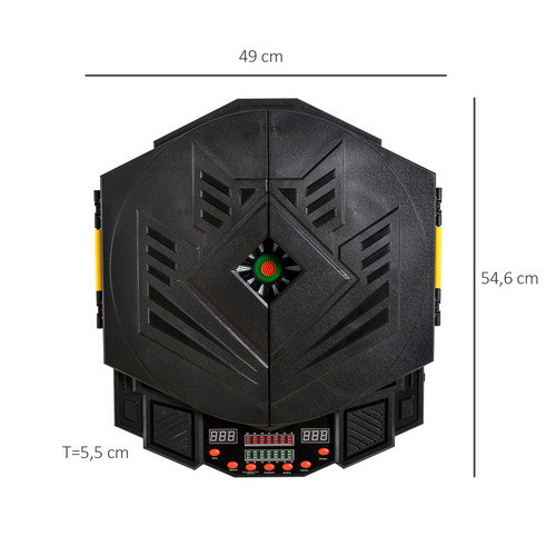 HOMCOM Elektronische Dartscheibe, schwarz, Kunststoff - Bild 3