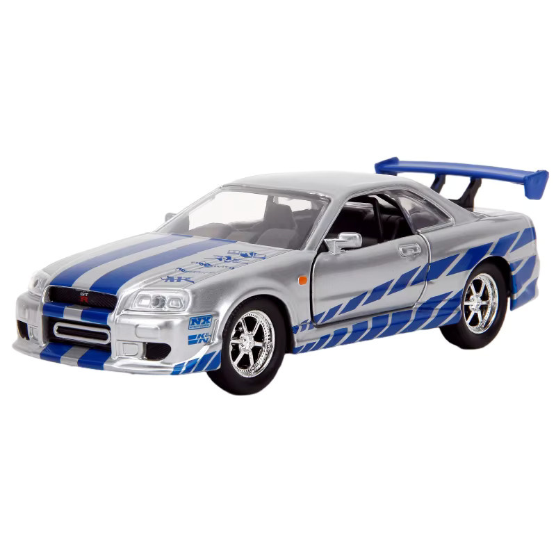 JADA 2002 Nissan Skyline GT-R R34, Modellfahrzeug, 1:32, Silber, Fast & Furious - Bild 7