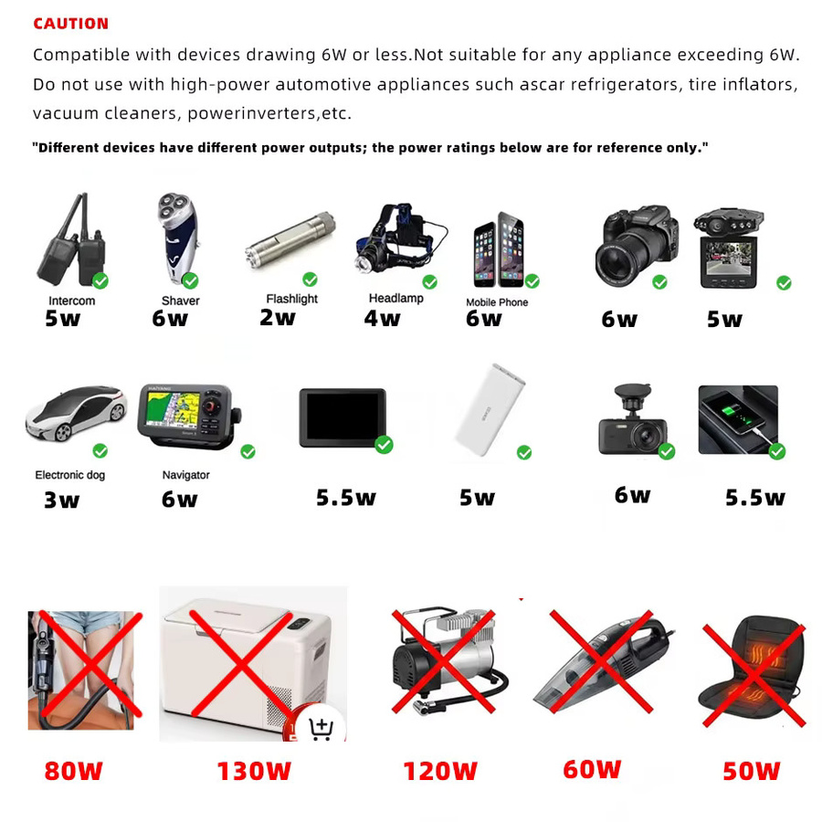 Universeller 220V AC zu 12V DC Auto-Stromadapter in Schwarz als Steckdosenkonverter für den Haushalts-Zigarettenanzünder mit EU-Stecker - Bild 3