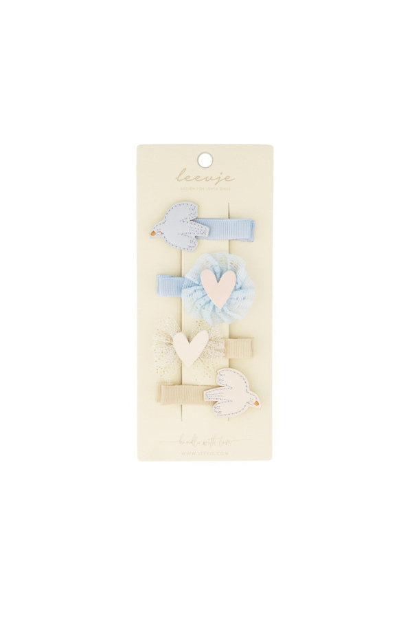 Leevje Haarspangen Bird & Heart Clips, Kinder - Bild 1