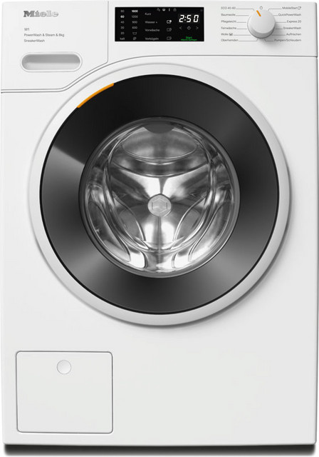 Miele SneakerWash Stand-Waschmaschine Frontlader in Weiß, 8 kg, 1600 U/min - Bild 1