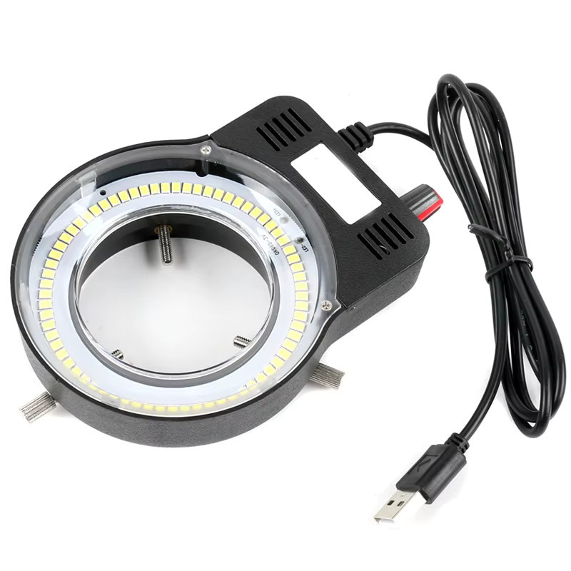 Eakins USB-Ringlicht mit 70 LED SMD für Stereo-Trinokularmikroskope und PCB IC Reparaturkameras, Schwarz - Bild 2