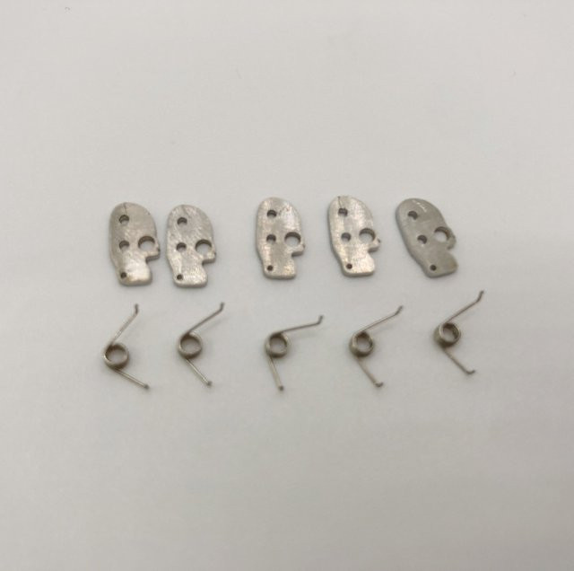 Anycubic Kobra S1C 3D-Drucker Ersatzteil: Edelstahl-Sensorklappe mit Feder für FDM-Drucker, Farbe: Silber - Bild 1