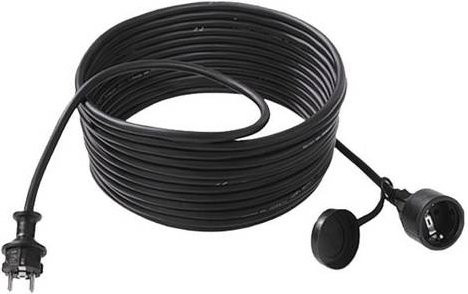Bachmann Strom Verlängerungskabel 16 A Schwarz 25 m H05VV-F 3G 1,5 mm² - Bild 1