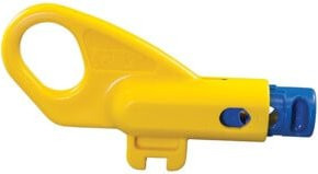 Klein Tools Netzwerk-Abisolierer für Twisted Pair CAT3 CAT5e CAT6 CAT6A in Gelb - Bild 1