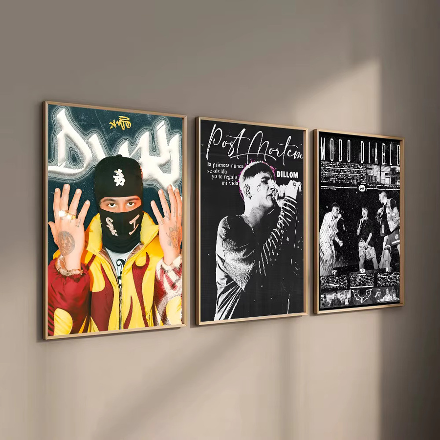 Kayou Rapper Classic Movie Poster Selbstklebender wasserfester Papieraufkleber in Mehrfarbig für deine Wanddekoration - Bild 2