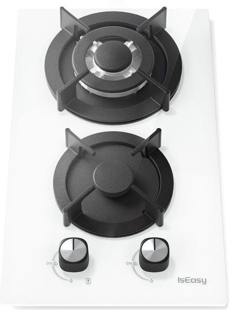 Gasherd Iseasy Mgbg-312A mit 2 Brennern in Weiss - Bild 1