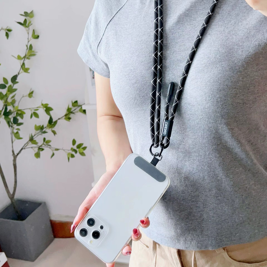 Verstellbares Telefon-Lanyard als Umhängetaschengurt für Outdoor-Sportarten in Multicolor und Blau - Bild 2