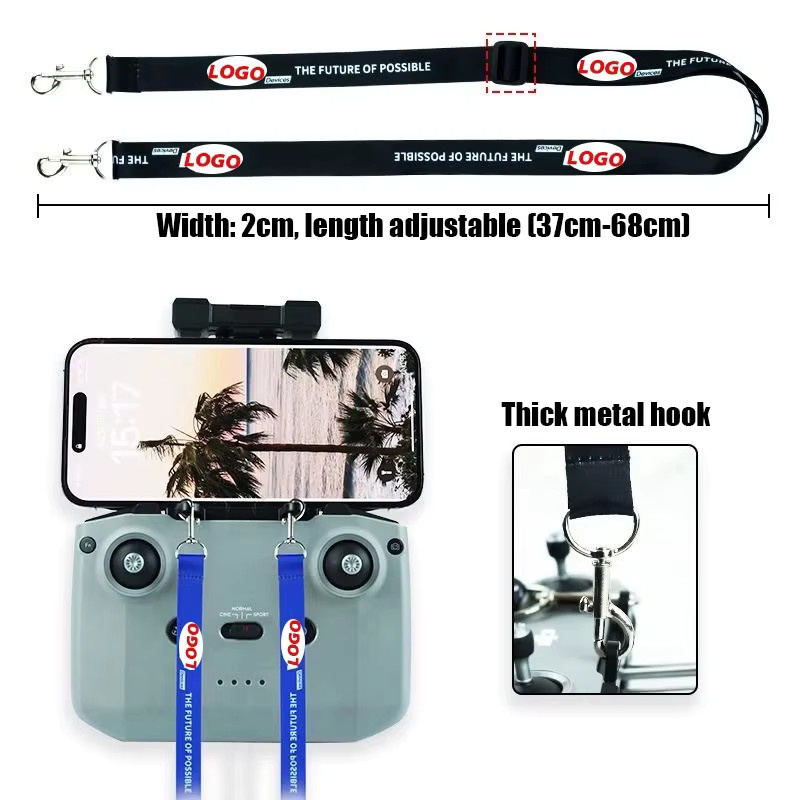 DJI Lanyard Umhängeband in Weiß für RC N1, RC N2 und RC N3 Controller, kompatibel mit DJI Mini 4 Pro, Mini 3 Pro, Mavic 3 und NEO - Bild 2