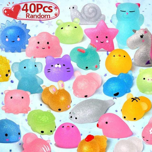Linyi toy Kawaii Mochi Tiere Squishies, 50-5 Stück, Antistress-Spielsets - Bild 1