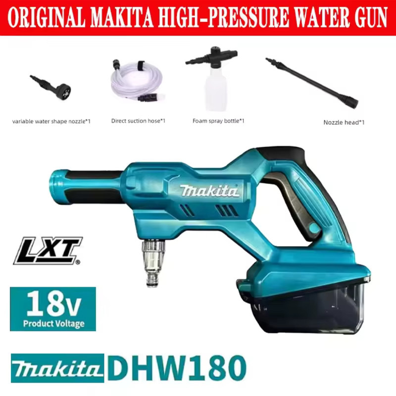 Makita DHW180 Akku-Hochdruckreiniger mit 18V Lithium-Akku und fünf Sprühmodi für den Außenbereich - Bild 6