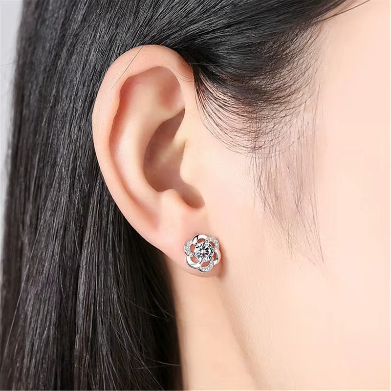 SAY Ohrstecker 925 Silber, Zirkonia, Damen - Bild 3