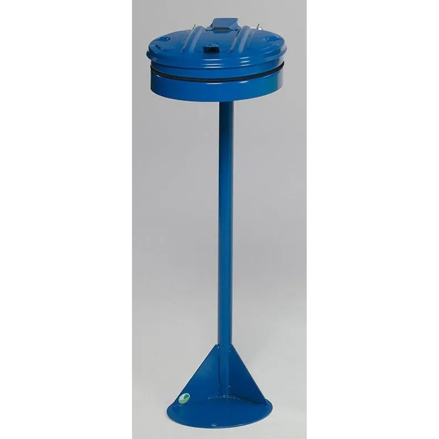 PROREGAL Standhalter aus Stahl mit Metall Deckel und Gummiband, Blau, H x B x T: 105 x 37 x 46,5 cm - Bild 2