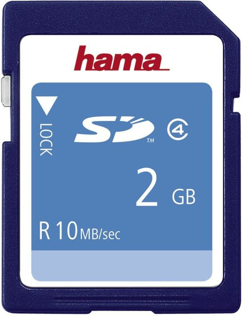 Hama SD Speicherkarte Class 4 2GB Blau - Bild 1