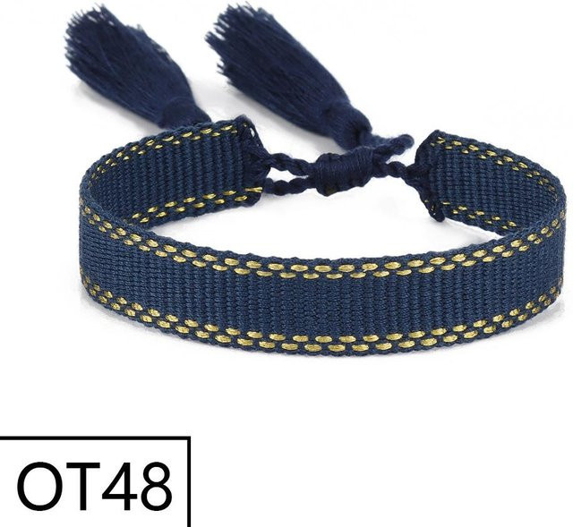 FashionFlair Armband, geflochtenes Polyester, blau, Damen - Bild 1