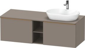 Duravit Waschtischunterschrank D-Neo in Grau, Wandhängend, B/T/H: 140 x 55 x 45,9 cm - Bild 1