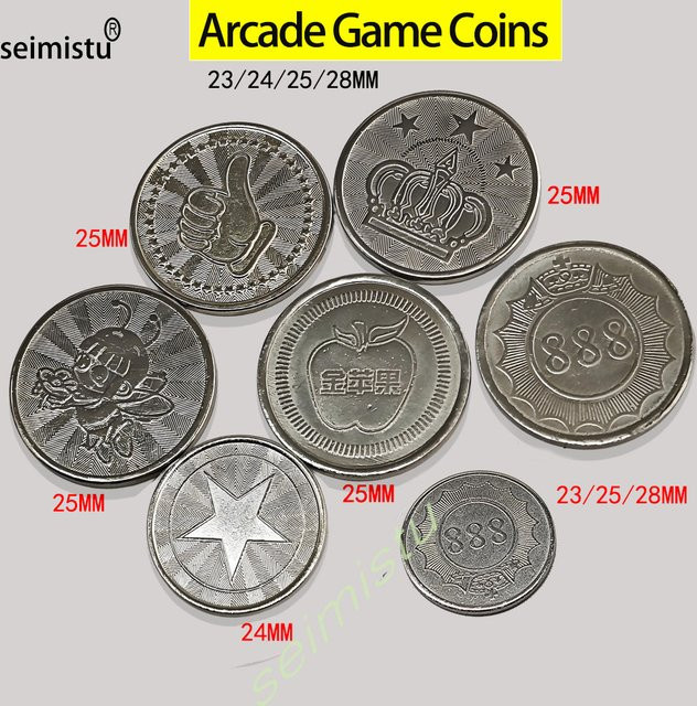 seimistu Arcade Tokens, Crown Design, 100-teiliges Set - Bild 1