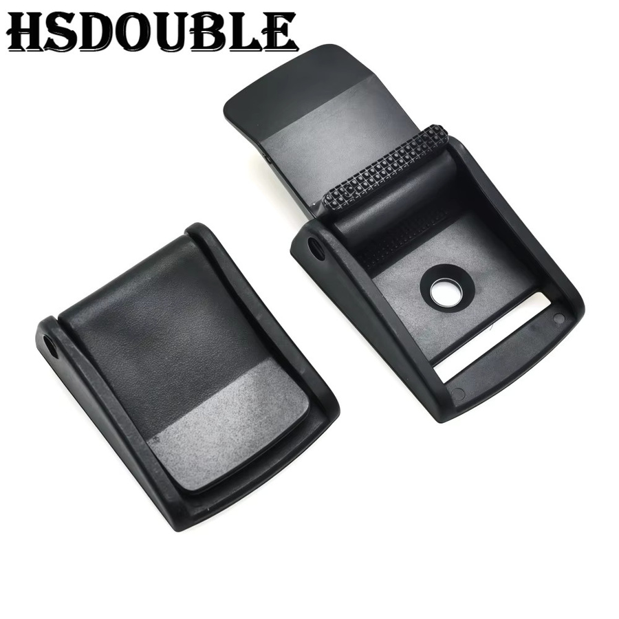 HSDOUBLE Verstellbare Klemmschnalle aus Kunststoff in Schwarz für Gurtband 15-50mm als Zubehör für Haustierwesten, Rucksäcke und Gepäckgurte - Bild 3