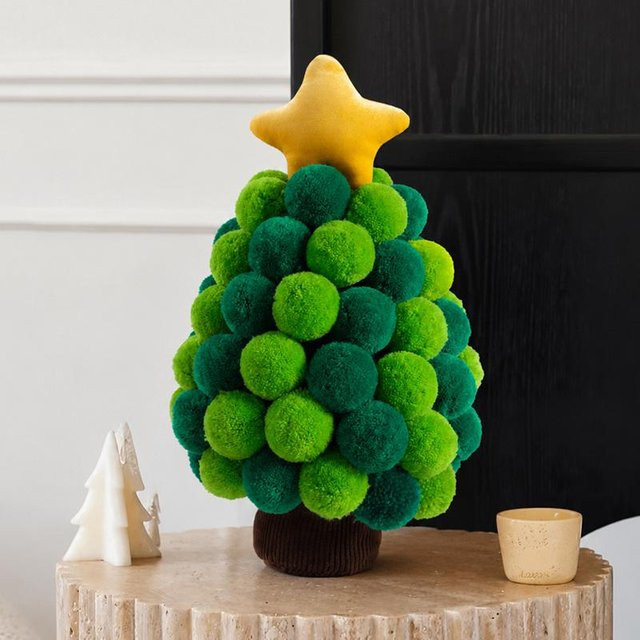 Yiran Health & Beauty Weihnachtsbaum Plüschtier, 40cm, Grün, Bunt - Bild 1