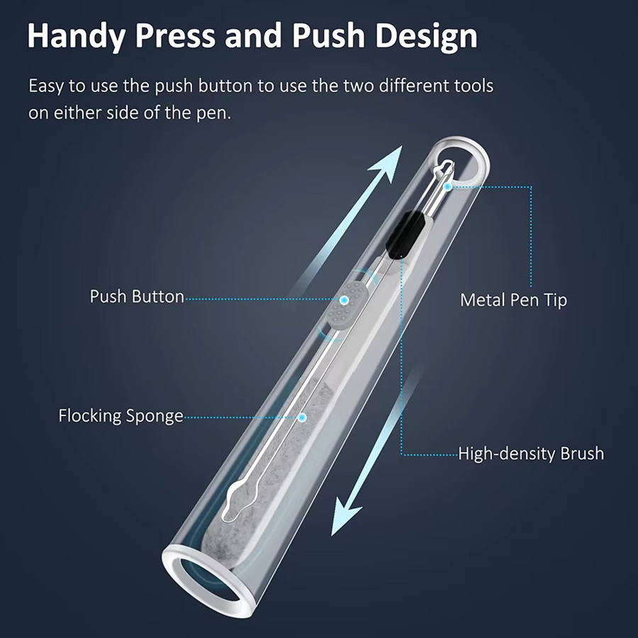 Maerknon Bluetooth Earphone Cleaner Kit in Weiß für Airpods Pro und kabellose Headsets - Bild 2