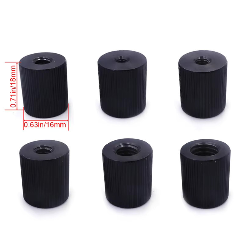 SD&HI Kameraschraube Adapter Set 1/4 Zoll auf M4 M5 M6 M8 M10 3/8 Zoll für Stativ und Kugelkopf in Schwarz - Bild 5