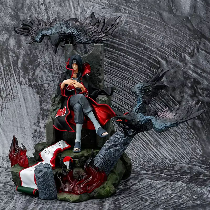 Bandai Anime Uchiha Itachi Akatsuki Thron Actionfigur aus PVC in Schwarz, Höhe: 35 cm - Bild 6