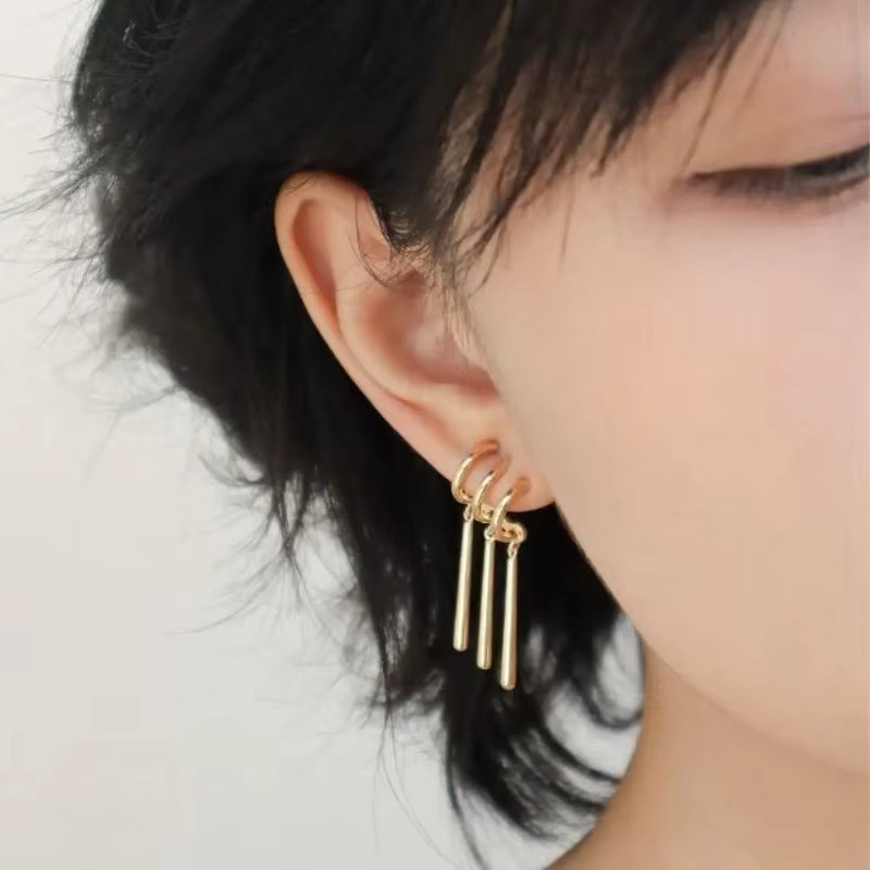 duobeiduo Ohrringe, Gold, Unisex - Bild 2