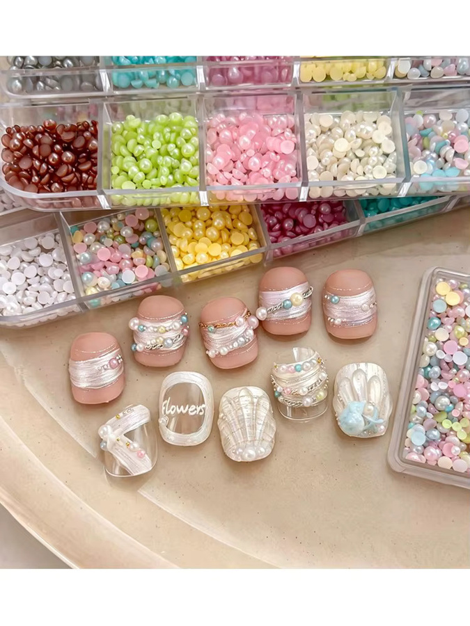 MAFANAILS Nagelcharms, 3D Macaron Perlen, Glänzend, Unisex - Bild 6