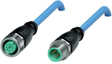 Pepperl+Fuchs 70122491 Sensor-Aktor-Steckverbinder konfektioniert in Blau mit 4 Polen und 3 m Kabellänge - Bild 1