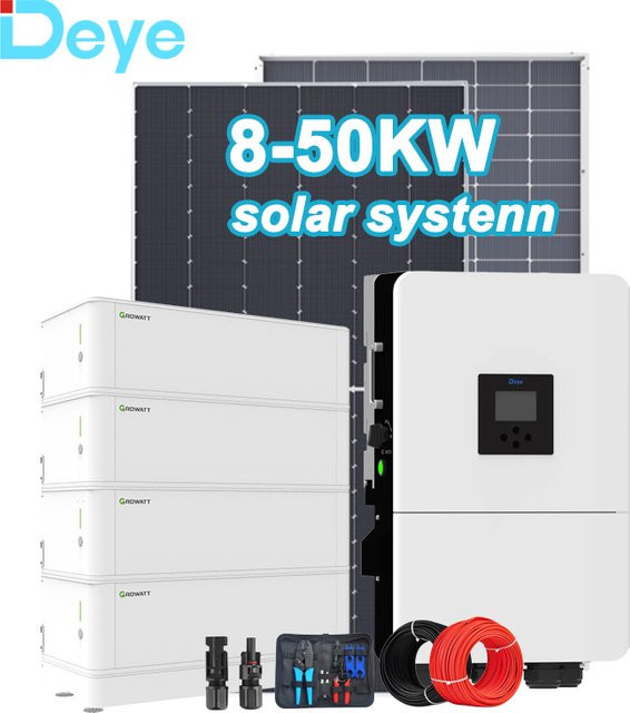 Hybrid-Solarstromsystem mit EU-Speicher in Weiß für effiziente Energiesparung (8KW/20KW/50KW) - Bild 1