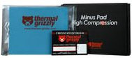 Thermal Grizzly Minus Pad High Compression Wärmeleitpads, Blau, B/T/H: 120 x 100 x 4 mm - Bild 1